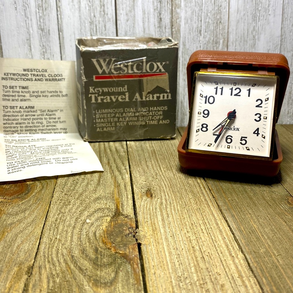 Vintage Westclox Travel Alarm Clock